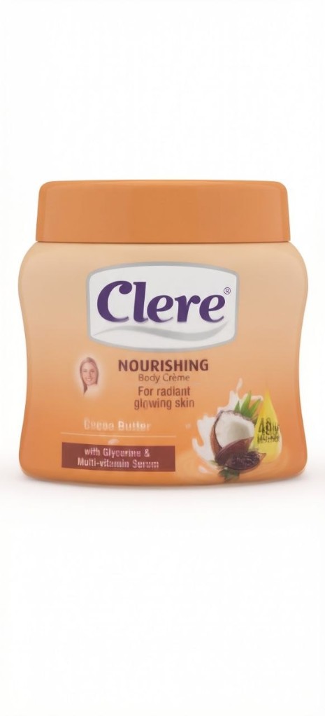 Clere Nourishing Body Crème, cocoa butter