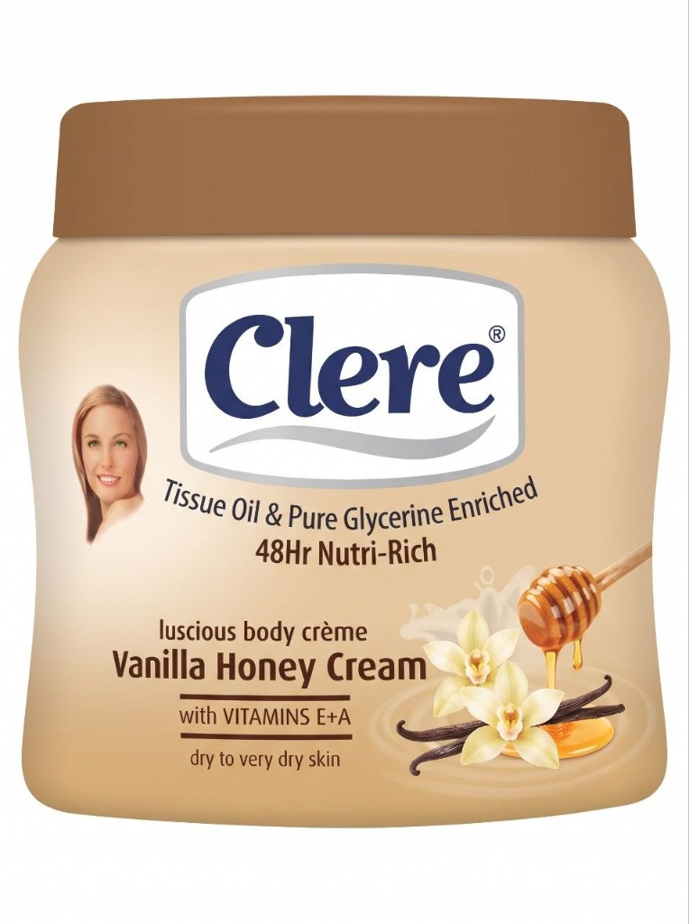 Clere Vanilla Honey Cream jar