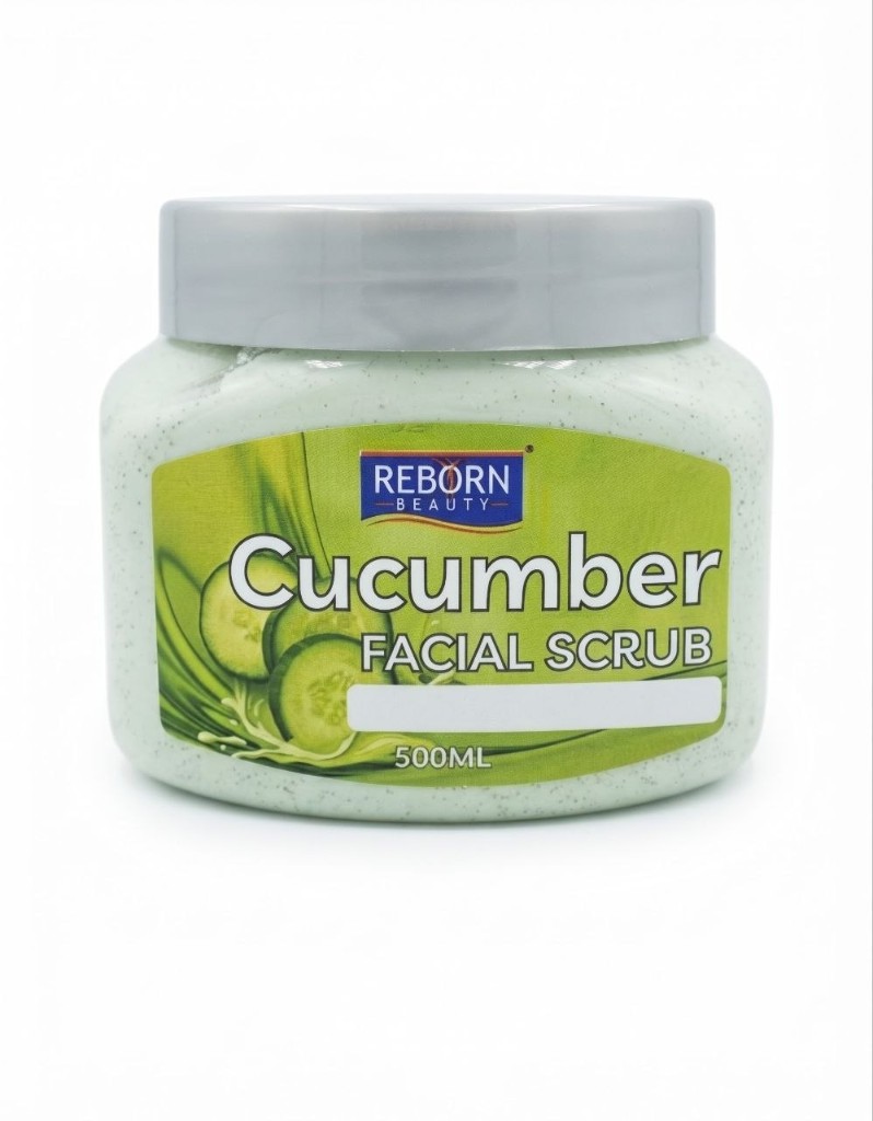 Reborn Beauty Cucumber facial scrub, 500 ml